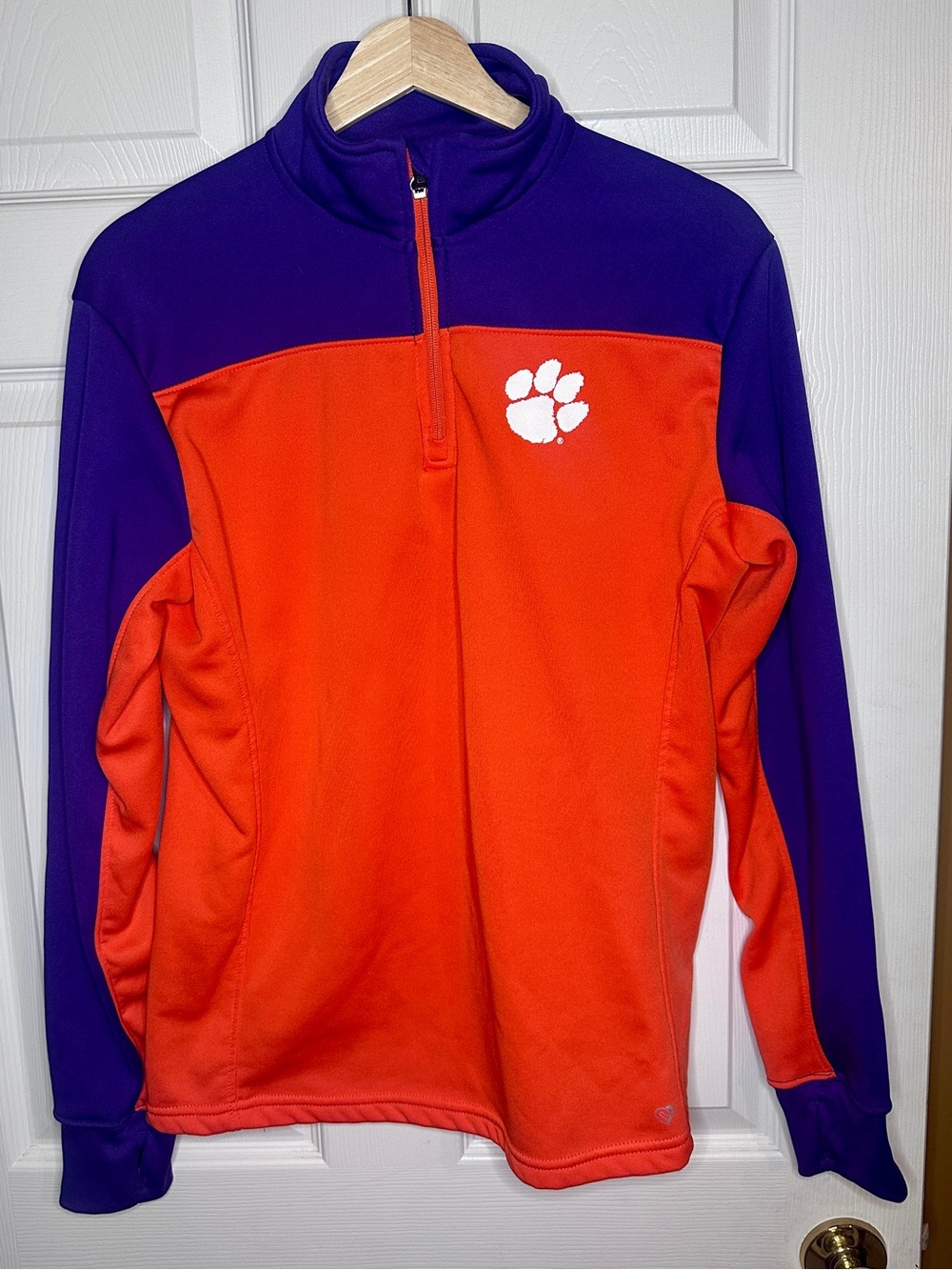Colosseum Orange and Purple Women’s 1/4 Zip Pullover